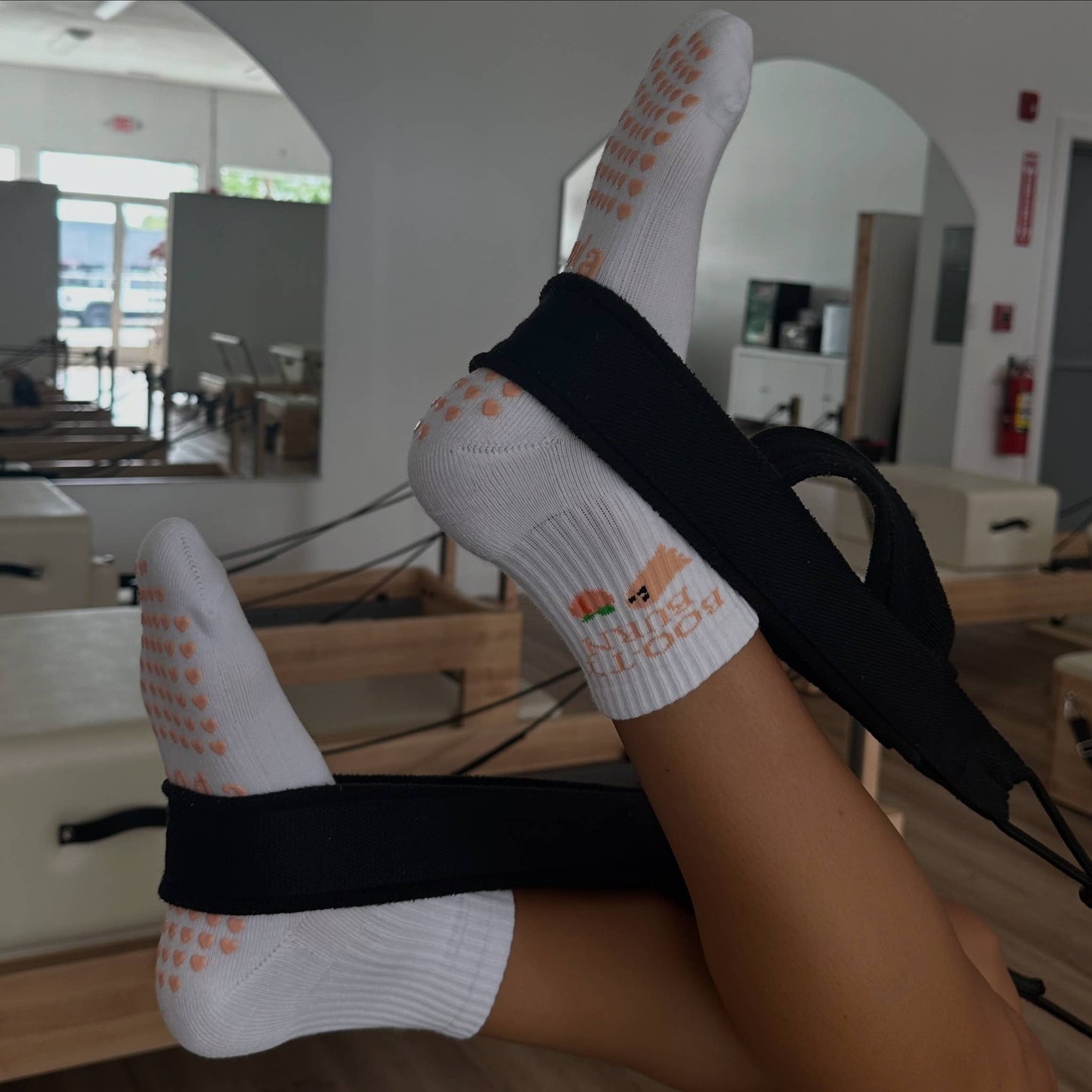 Boo-ty burn grip socks fall/halloween theme pilates