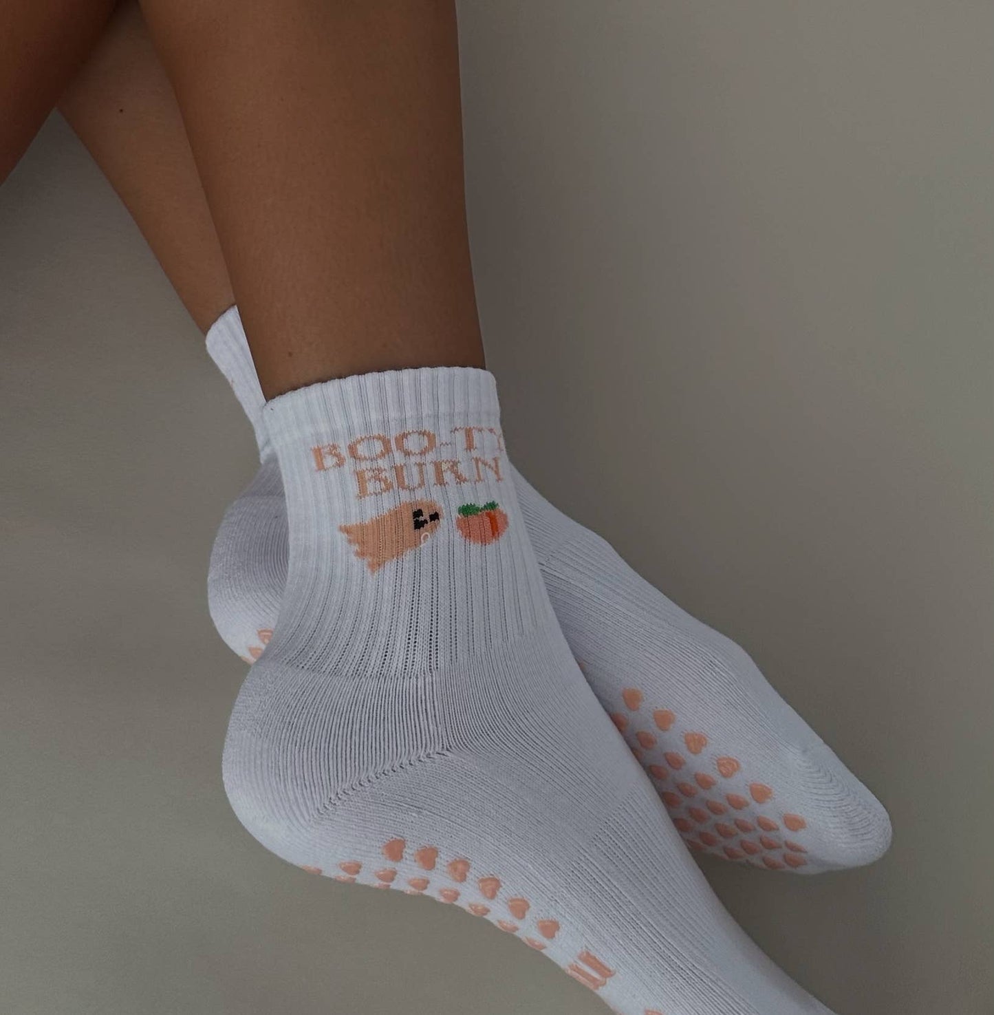 Boo-ty burn grip socks fall/halloween theme pilates
